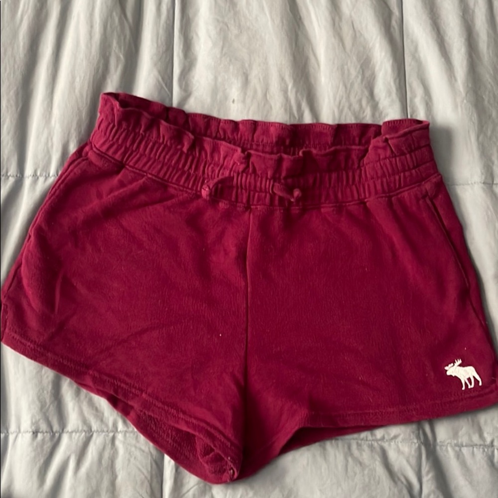 Abercrombie kids maroon sweat shorts size 11/12